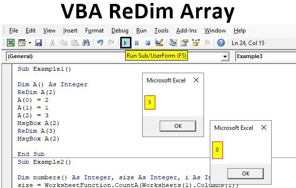 VBA ReDim Array