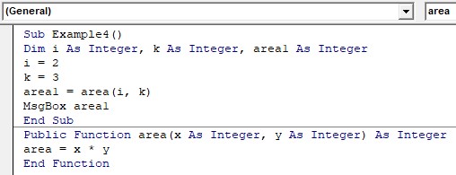 VBA Return Example 4-1