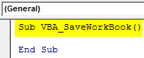 VBA Save Workbook Example1-1