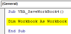VBA Save Workbook Example4-2