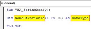 VBA String Array | How to Use String Array in Excel VBA?