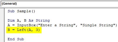 VBA SubString Example1-4