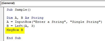 VBA SubString Example1-5