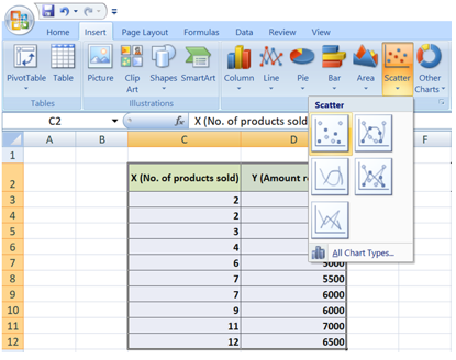 complete excel of X & Y