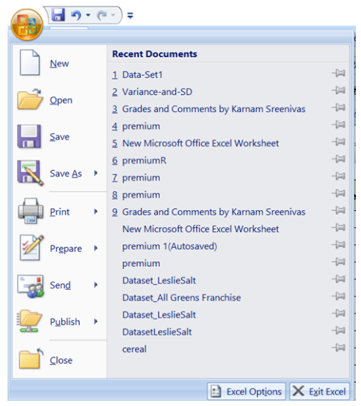 Statistical Analysis Regression excel options