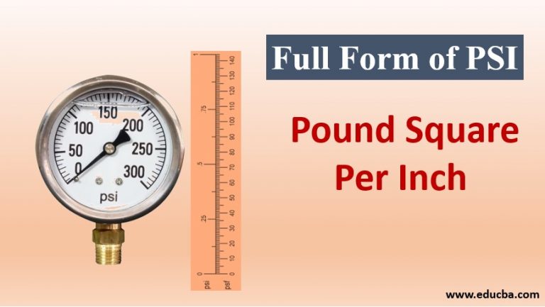 Full Form Of PSI How To Calculate Pounds Per Square Inch 