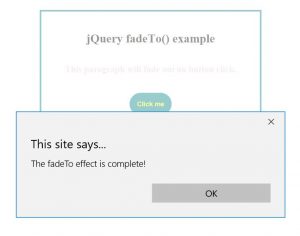 jQuery fadeTo() | A Brief Overview of the fadeTo() Method