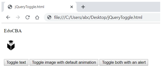 jQuery toggle() | Examples and Steps to Implement jQuery toggle()
