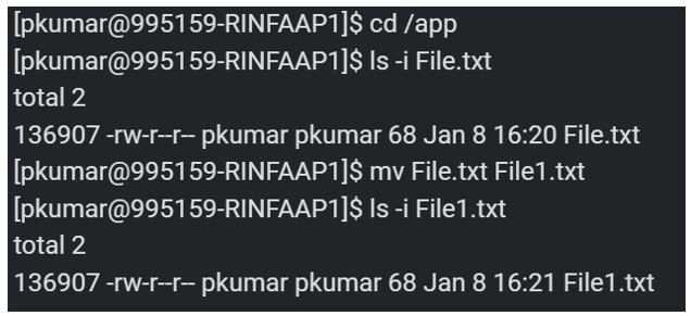 mv command in Linux 1