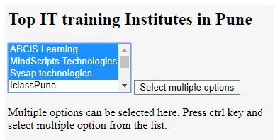 multiple option