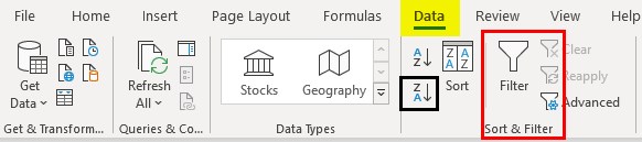 Excel Reverse Order 1-4