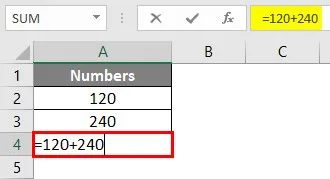 Write Formula in Excel 1-2