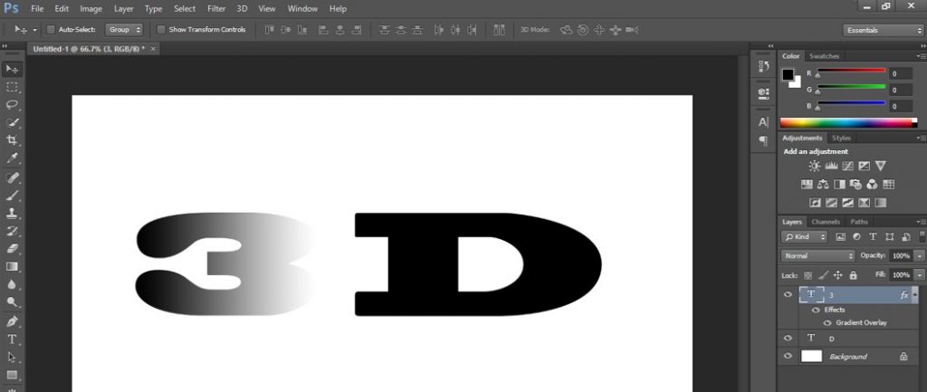 3D Text Effect in Photoshop | Learn to Create 3D Text Effect in Photoshop