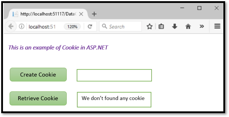 cookie not found