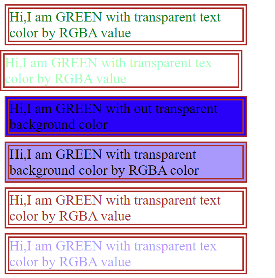 Nếu bạn muốn tìm hiểu về màu trong suốt CSS, thì hãy xem hình ảnh liên quan đến từ khoá này. Bạn sẽ học được cách tạo ra các hiệu ứng độc đáo và nghệ thuật trên trang web của mình. Bởi vì màu sắc có thể là cách tuyệt vời để thu hút người dùng và giữ chân họ trên trang web của bạn.