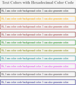 CSS Color Codes | Different Color with Hexa and Decimal Codes