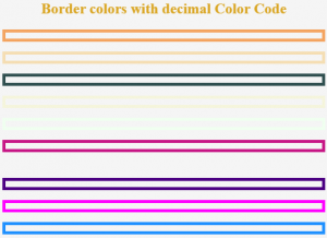 CSS Color Codes | Different Color with Hexa and Decimal Codes