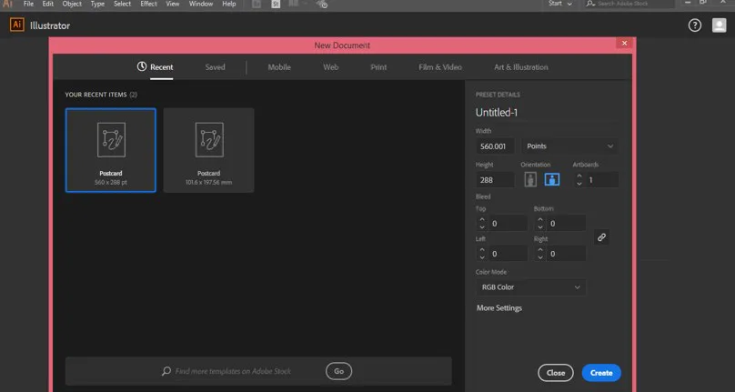 Create Table in Illustrator - 2