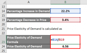 Elastic Demand Formula | Example with Excel Template