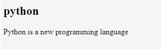 HTML Article Tag 1