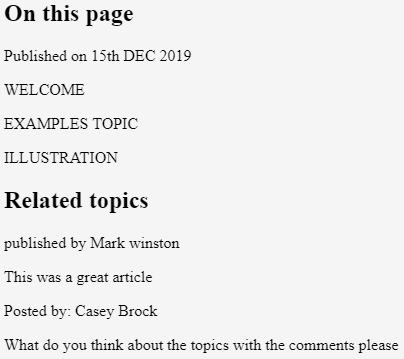HTML Article Tag 6