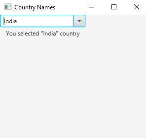 Output 2 - Country Names