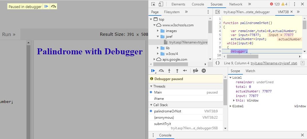 javascript debugger