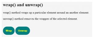 Unwrap Example jQuery unwrap() | Different Examples to Implement jQuery unwrap()