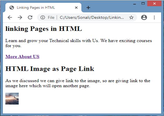 how to add second page in html