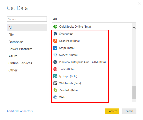 Power BI Connections Example 2