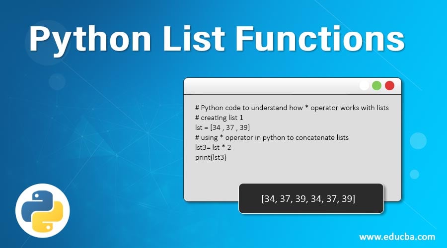 Python List Functions | Learn 4 Most Useful Python List Functions