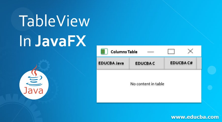 TableView in JavaFX