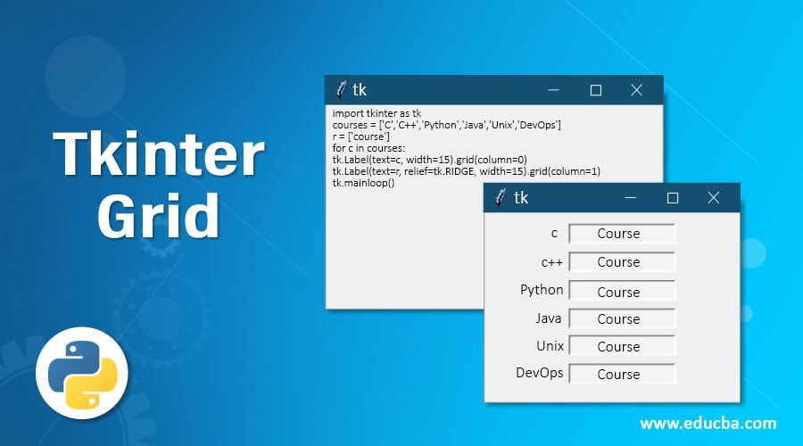 Python Tkinter Grid