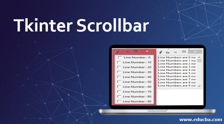 tkinter textbar with scrollbar