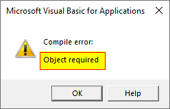 vba error