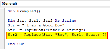 VBA Replace String Example 3-5