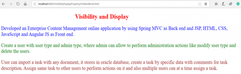 Visibility in CSS | How do Visibility and Display properties work in CSS?