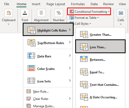 Negative Numbers in Excel 1-3