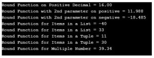 Python Round Function | Using Practical Application of Round Function