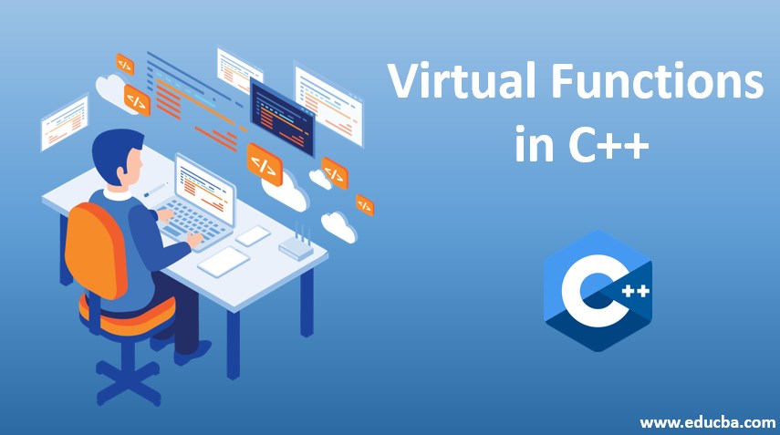 virtual function and runtime polymorphism related image in c++