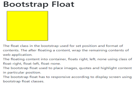Bootstrap Float output 3