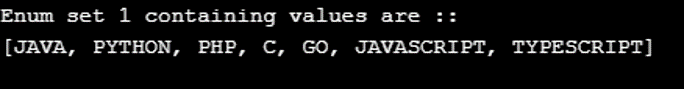Enumset in Java-1.1