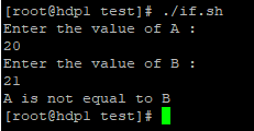 If Else in Shell Scripting Example 2