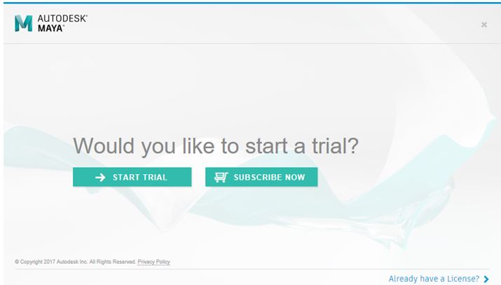 how to install autodesk maya 2017 with a student license