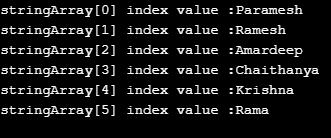 Java Array Iterator Example 5