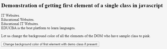 JavaScript Get Element by Class 5
