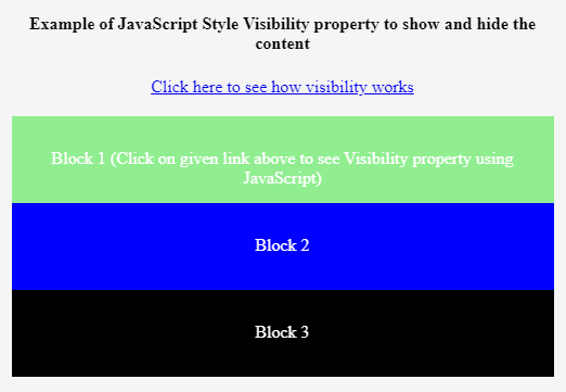 visible value Example 1