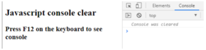 JavaScript Clear Console | Learn Why Should We Clear the Console