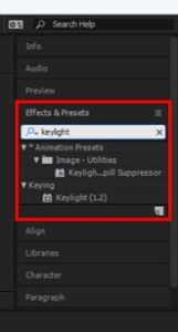 keylight 1.2 effects