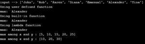 Max Function in Python | Examples of Max Function in Python